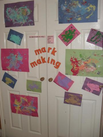 Baby room mark making